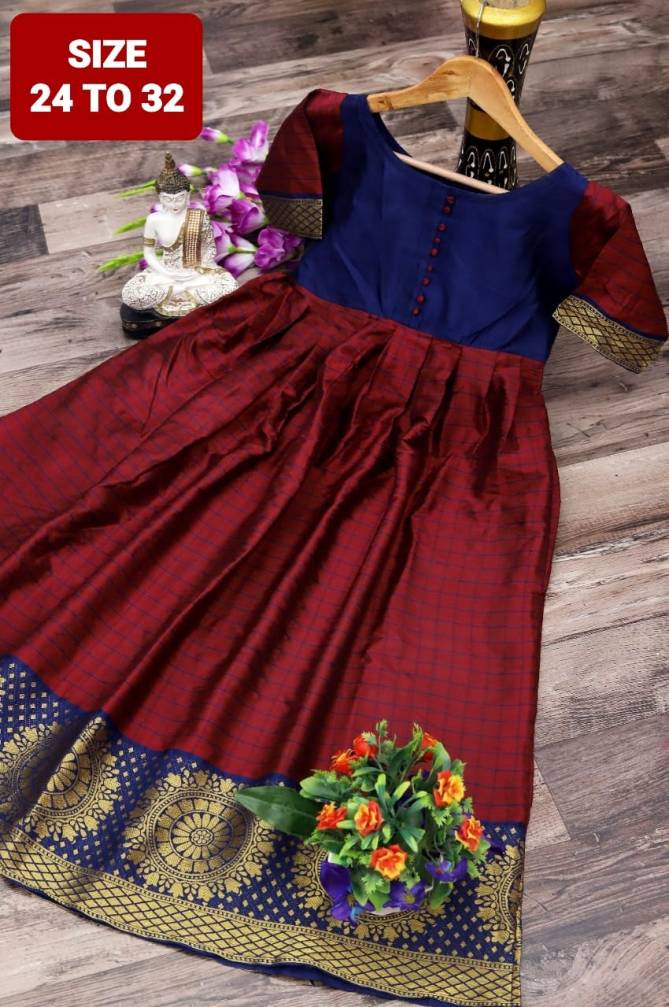 Rnx Kids Ethnic Wear Anarkali Long Kurti Latest Designer Collection